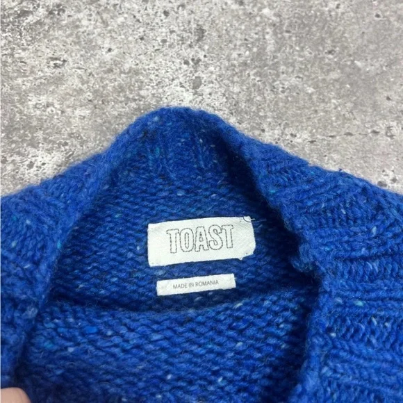 Toast XS blue donegal sweater - Picture 5 of 5